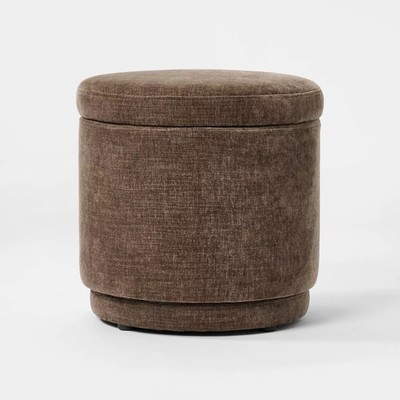 Swivel Storage Ottoman Brown - Threshold designed with Studio McGee | eBay US
