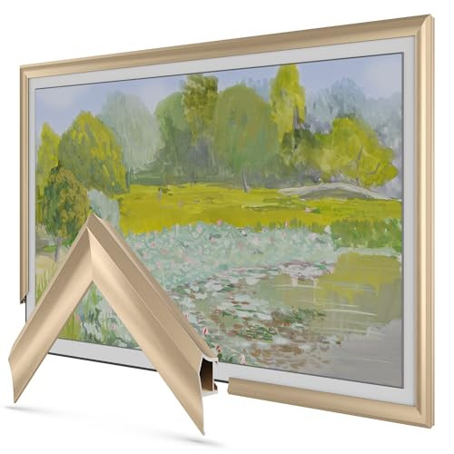 Pale Gold Prismatic 32" Alloy Deco TV Frame - Compatible ONLY with Samsung The Frame TVs (Fits 20... | Amazon (US)