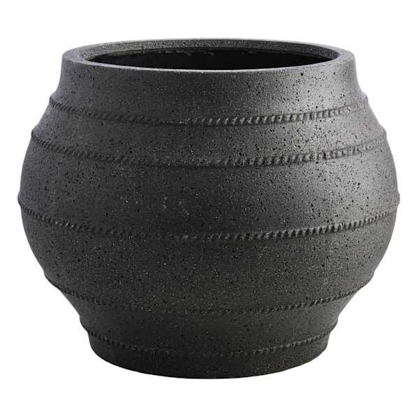 23IN Onyx Planter Black | At Home