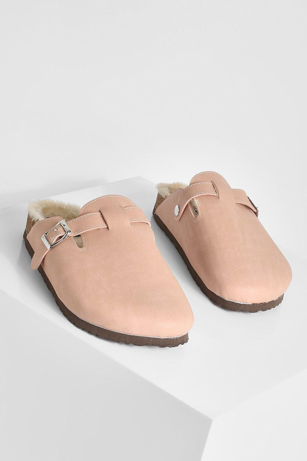 Fur Lined Closed Toe Clog | Boohoo.com (US & CA)