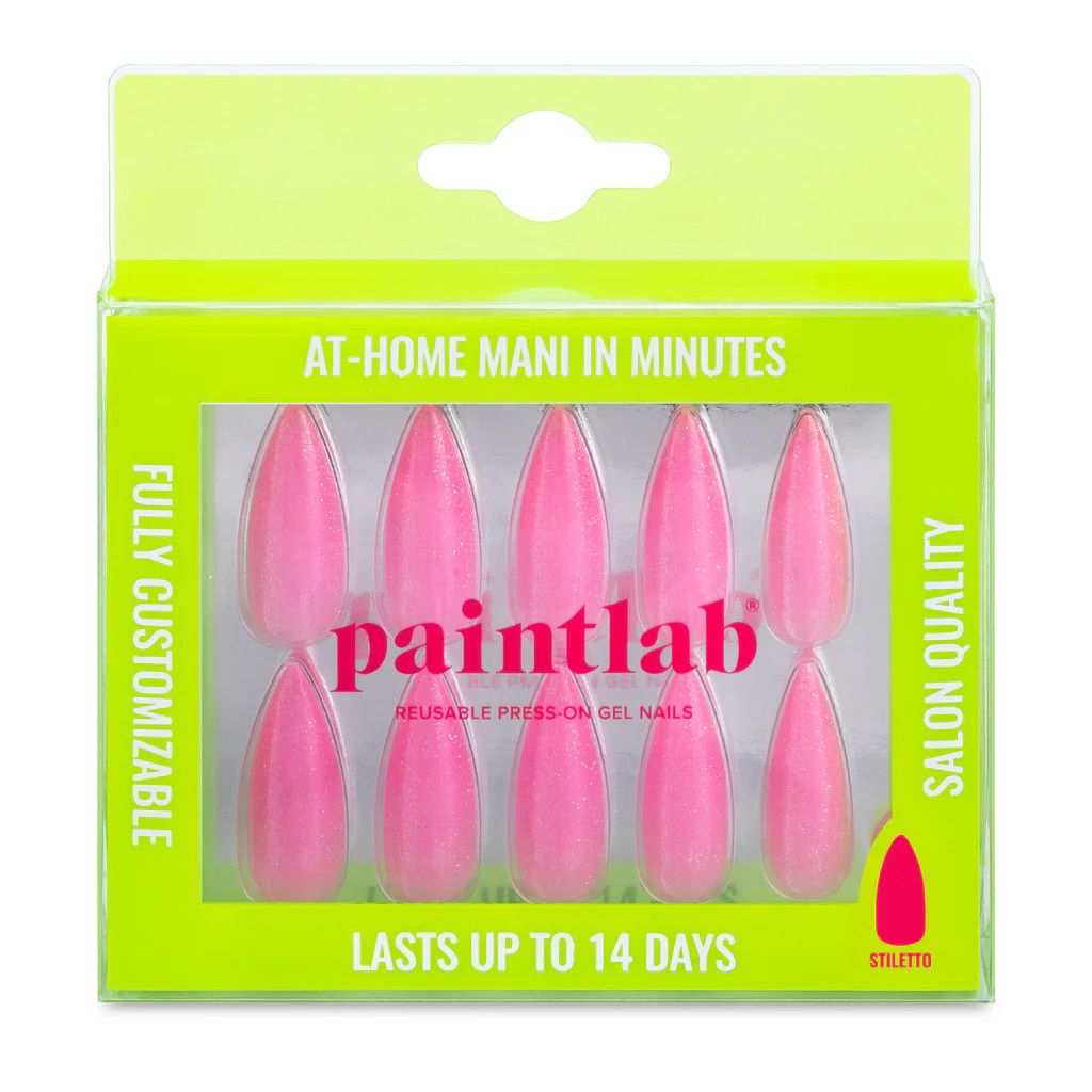 Pink Glitter Stiletto | PaintLab
