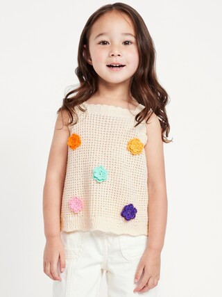Applique Sweater-Knit Tank Top for Toddler Girls | Old Navy (US)