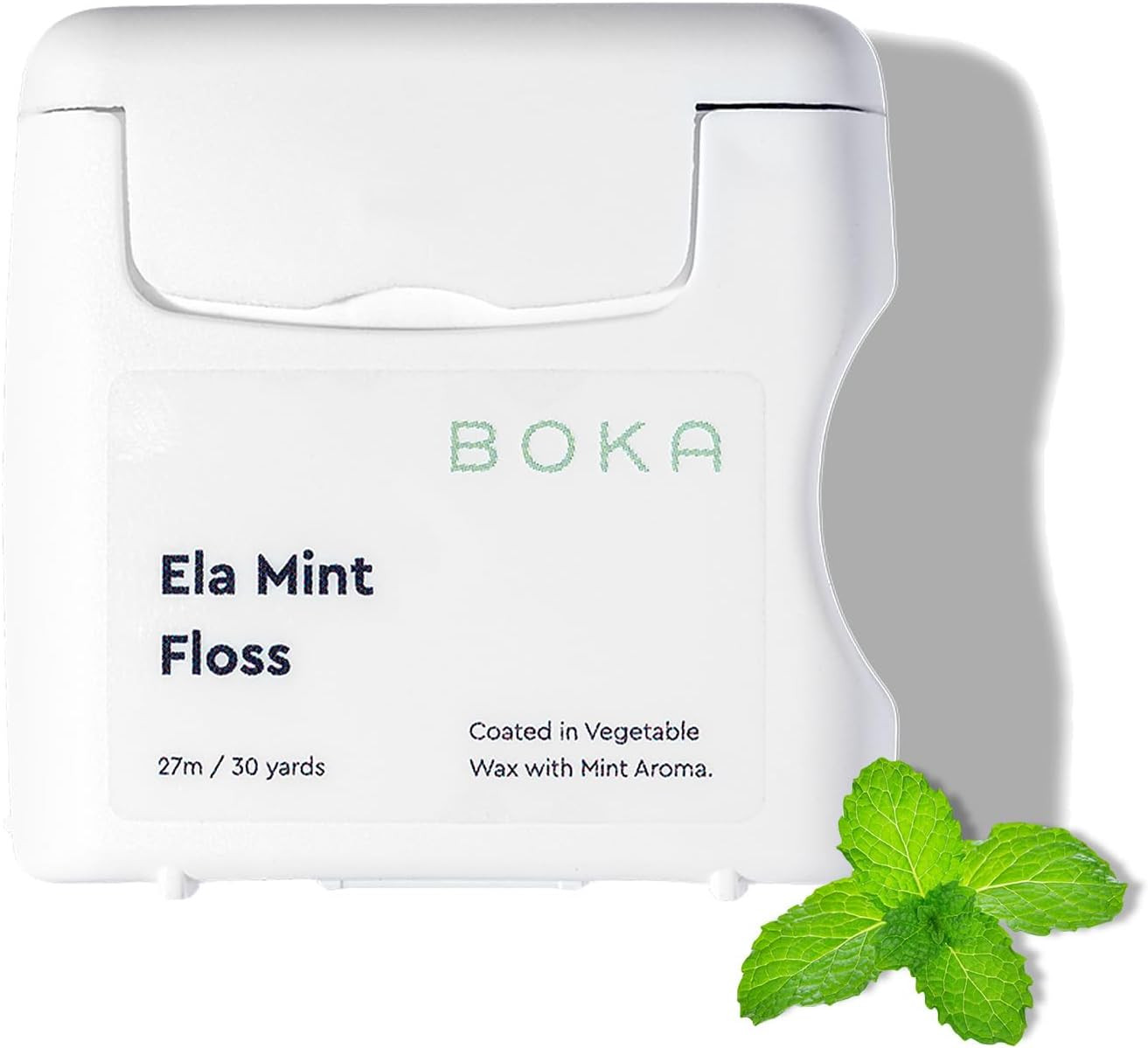 Boka Ela Mint Woven Dental Floss, Made from Plant-Based Vegetable Wax, Teflon-Free, 30 Yards of W... | Amazon (US)