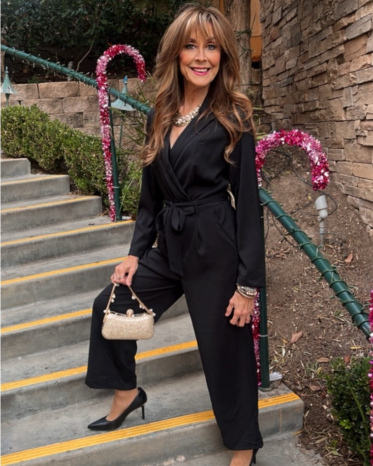 Black is more than a color; it’s a statement. This black Target jumpsuit is perfectly elegant for the holidays. Dressed up with chunky jewelry, Ralph Lauren heels and an Amazon gold clutch.
#holidaystyle #jumpsuit #target #partystyle #amazin

#LTKGiftGuide #LTKStyleTip #LTKParties