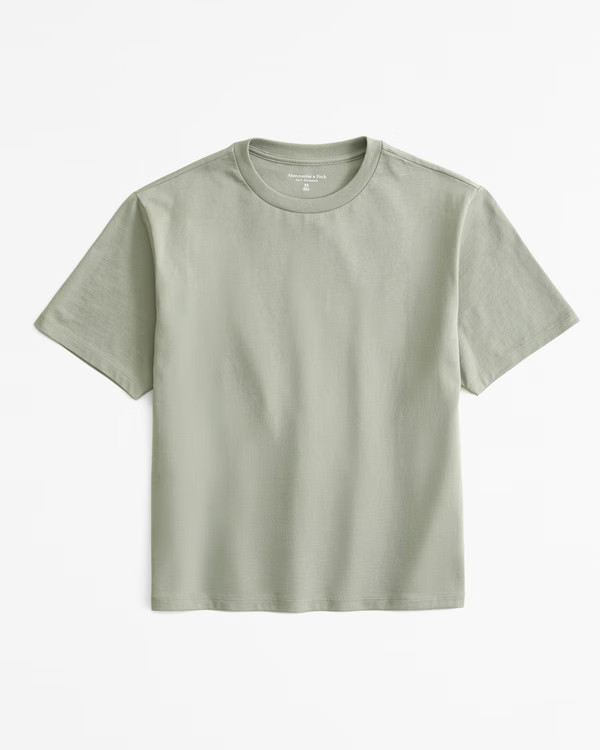 Essential Premium Polished Relaxed Tee | Abercrombie & Fitch (US)
