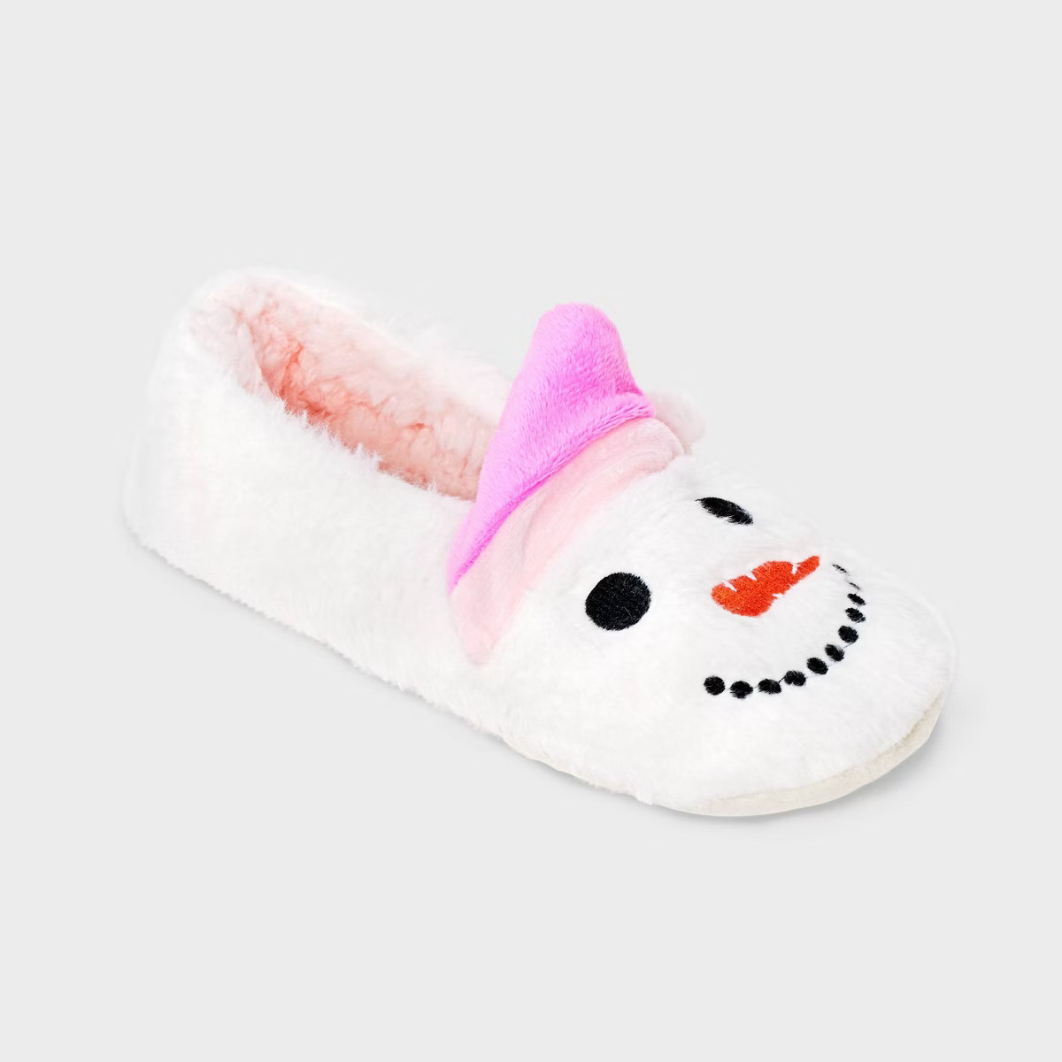 Kids' 'Snowman' Holiday Slipper Socks - Cat & Jack™ White | Target
