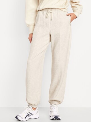 High-Waisted Dynamic Fleece Textured Sweatpants | Old Navy (US)
