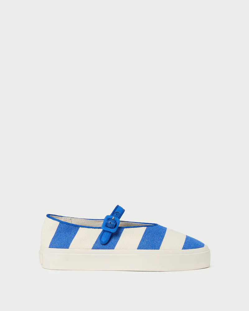Cooper Blue Striped Mary Jane Sneaker | Loeffler Randall