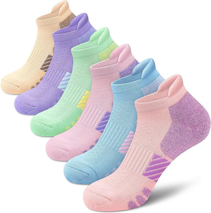 Ankle Socks Women Anti-blister Breathable Running Athletic Cushioned Socks | Amazon (US)