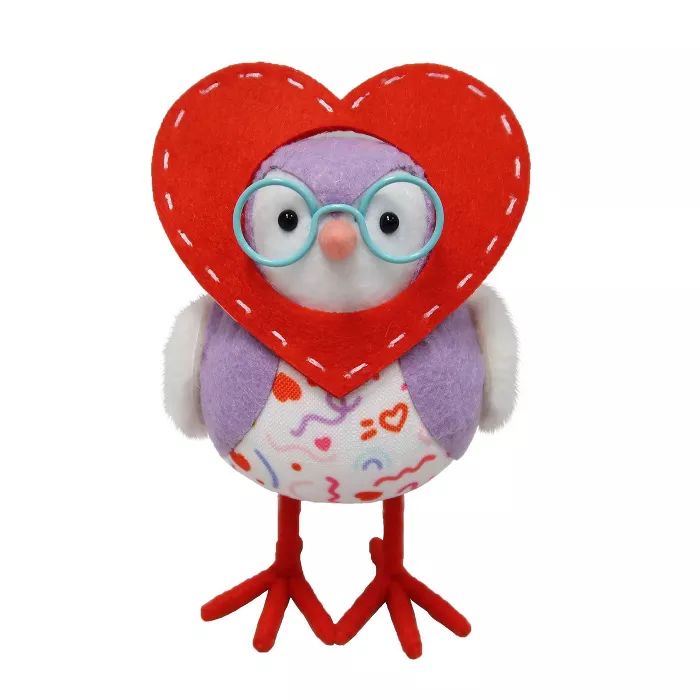 Heart Face Valentine's Day Bird Purple - Spritz™ | Target