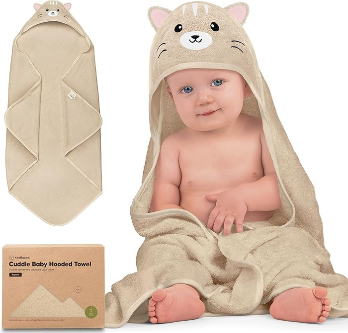 KeaBabies Hooded Baby Towel for Newborn - Viscose Derived from Bamboo Large Baby Bath Towels with... | Amazon (US)