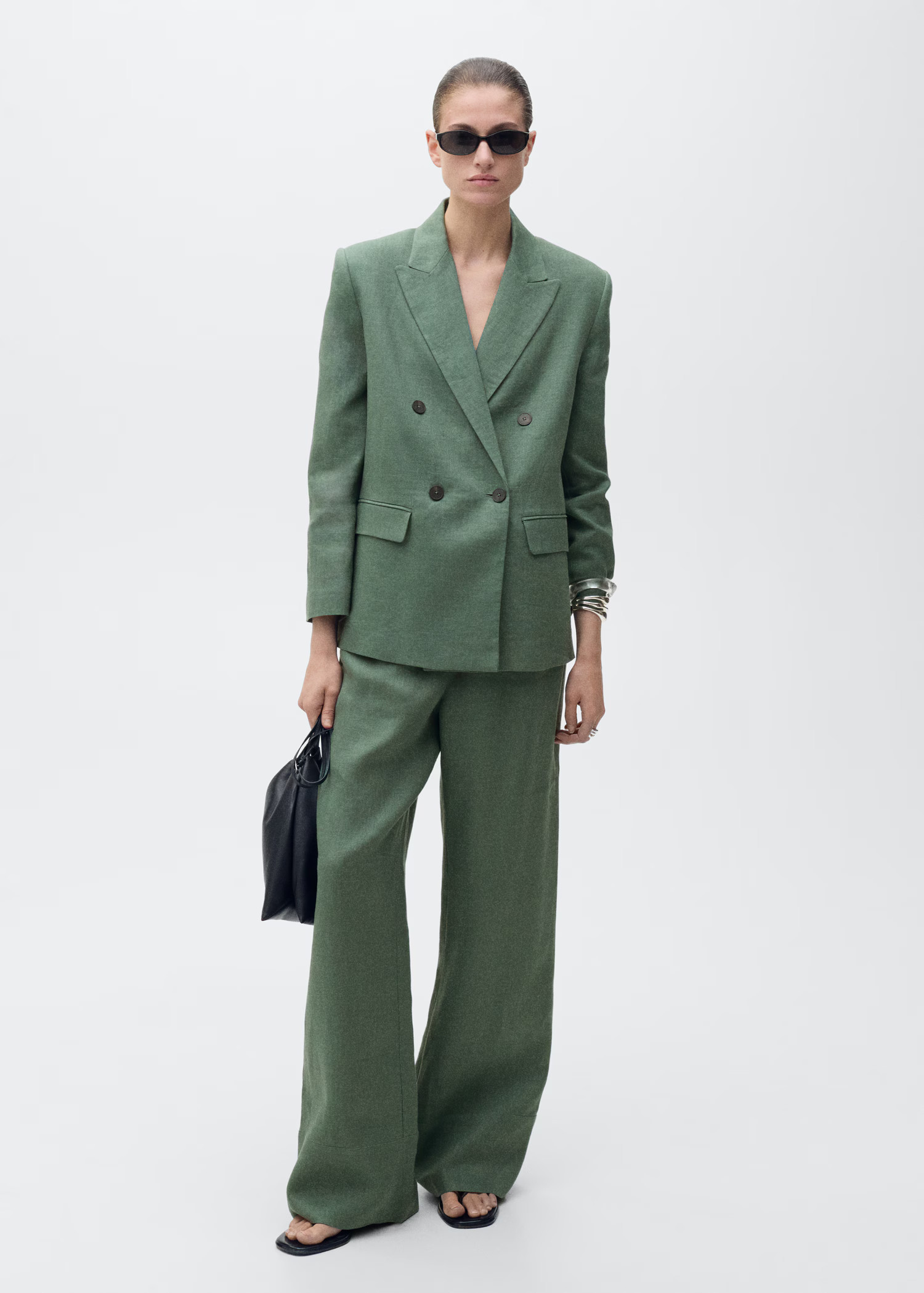 Linen suit jacket - Women | MANGO United Kingdom | MANGO (UK)