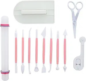ScivoKaval Marshmallow Fondant Cake Decorating Hand Tool 12 Pcs 5 Sets Sugarcraft Gumpaste Icing ... | Amazon (US)