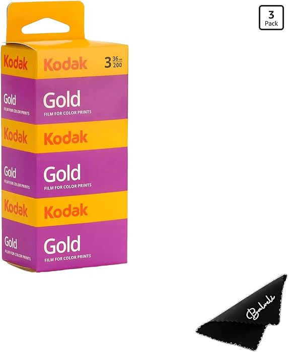Kodak Gold 200 35mm Film Bundle, 3 Rolls, 36 Exposures Each, for 35mm Film Camera Includes Balvel... | Amazon (US)