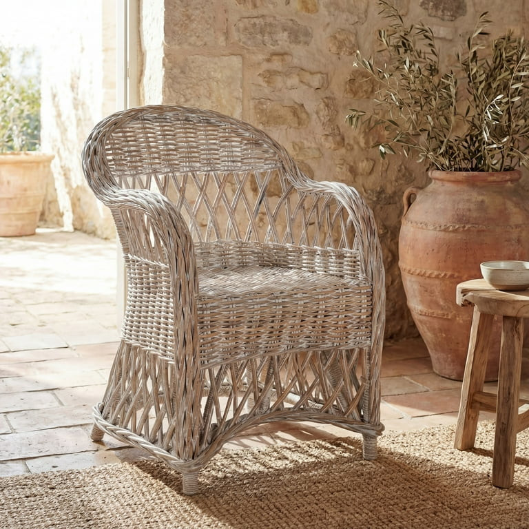 safavieh inez wicker club chair | Walmart (US)