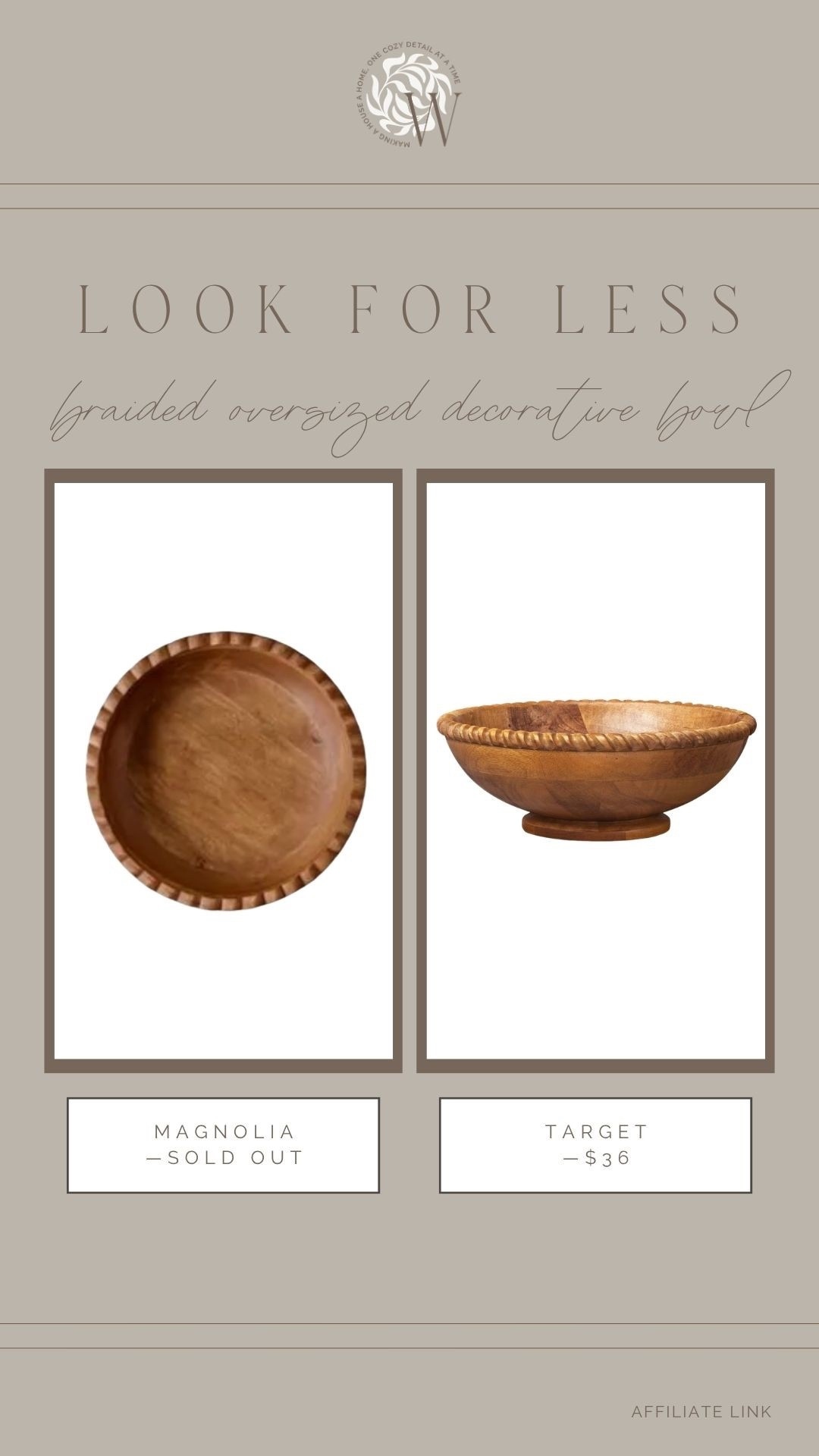 You guys sold out this oversized braided bowl from Magnolia last fall quickly! If you have been wanting this piece, I just found a nearly identical style! From Target, only $36, and I have a feeling it will go fast.

#LTKHome #LTKSaleAlert