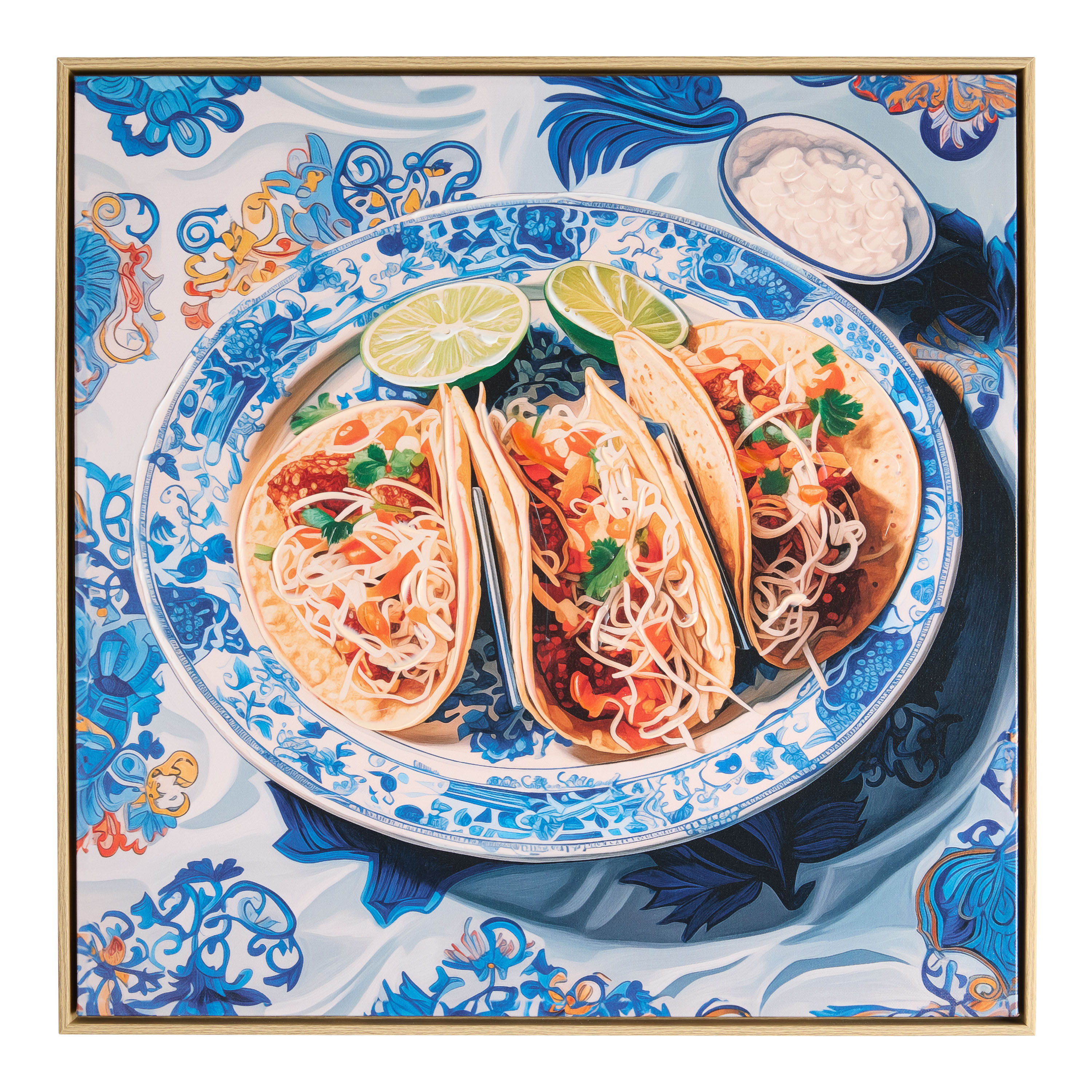 Taco Plate Framed Canvas Wall Art | World Market