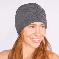 Satin Lined Jersey Bonnet - Heather Gray | Kitsch