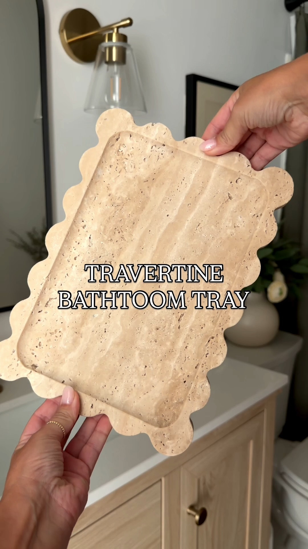 This travertine tray is the prettiest little styling piece 🤍 I love it on a bathroom vanity, kitchen counter, or nightstand for that effortless, elevated look. Such an easy way to make everyday essentials feel more intentional! ✨

#travertine #travertinetray #homedecor #neutralhome #bathroomdecor #kitchendecor #countertopdecor #homefinds #ltkhome #ltkfinds

#LTKSeasonal #LTKSaleAlert #LTKHome