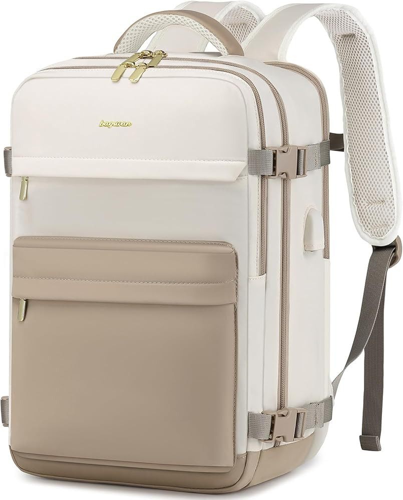 Large Travel Backpack for Women, 50L Carry On Backpack Flight Approved, Waterproof Personal Item ... | Amazon (US)