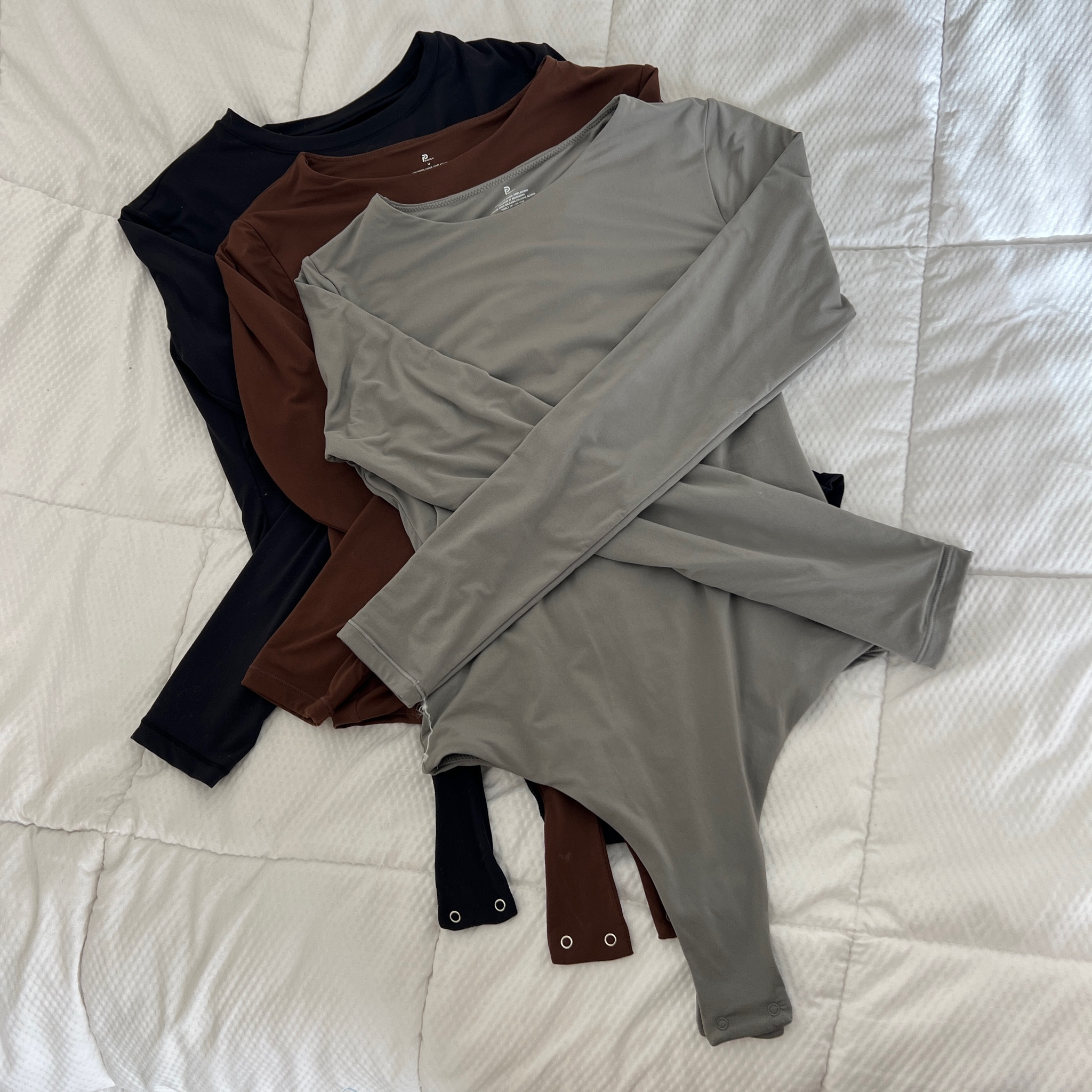 Basic everyday long sleeve bodysuits. I wear size medium 

#LTKStyleTip #LTKFindsUnder50 #LTKSeasonal