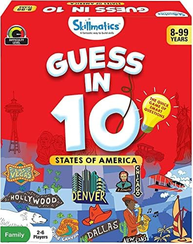 Skillmatics Card Game : Guess in 10 States of America | Gifts for 8 Year Olds and Up | Quick Game... | Amazon (US)