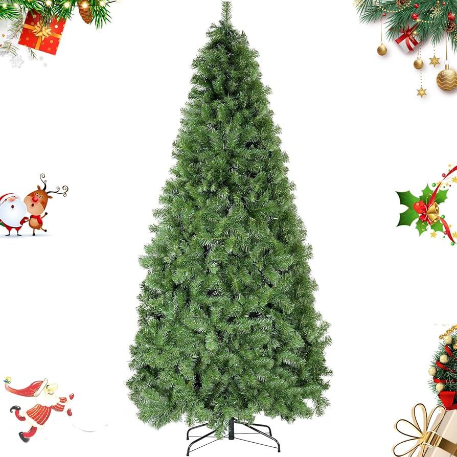 Amazon.com: YouMedi 6.5ft Premium Spruce Artificial Holiday Christmas Tree for Home, Party Decora... | Amazon (US)