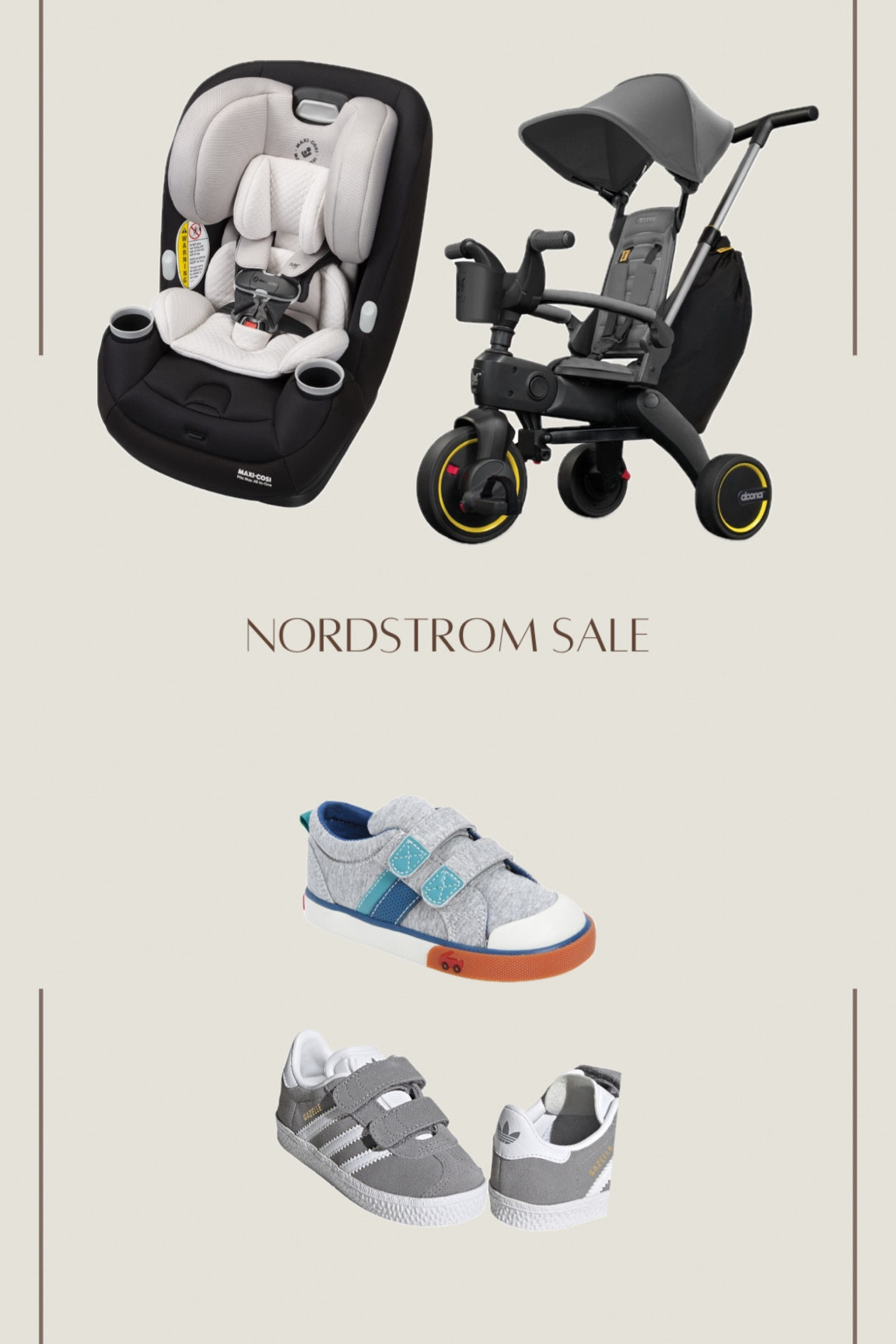 Nordstrom sale toddler picks!

We have this car seat and LOVE it! Also how cute are the mini gazelles!? 

#LTKKids #LTKxNSale #LTKBaby