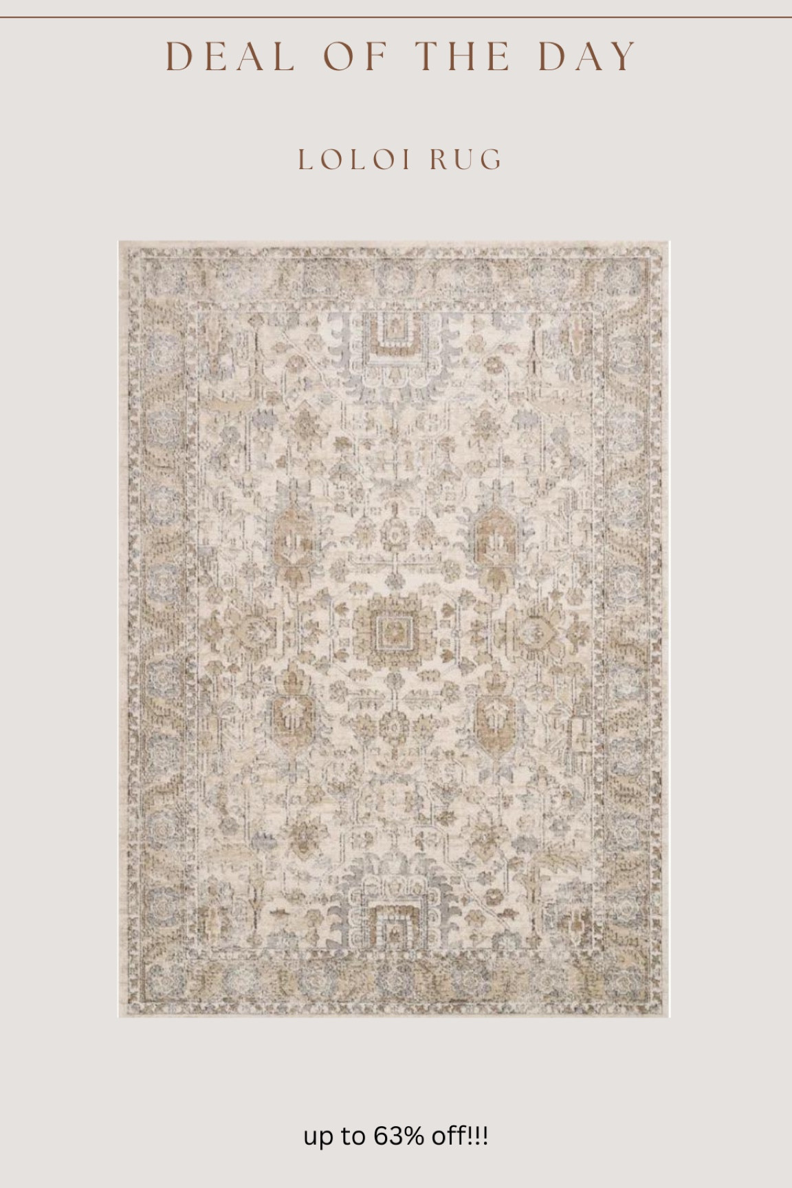 The sale is back for one of Lolois most popular neutral rugs! The colors & tones are just stunnnnning 

#LTKSaleAlert #LTKStyleTip #LTKHome