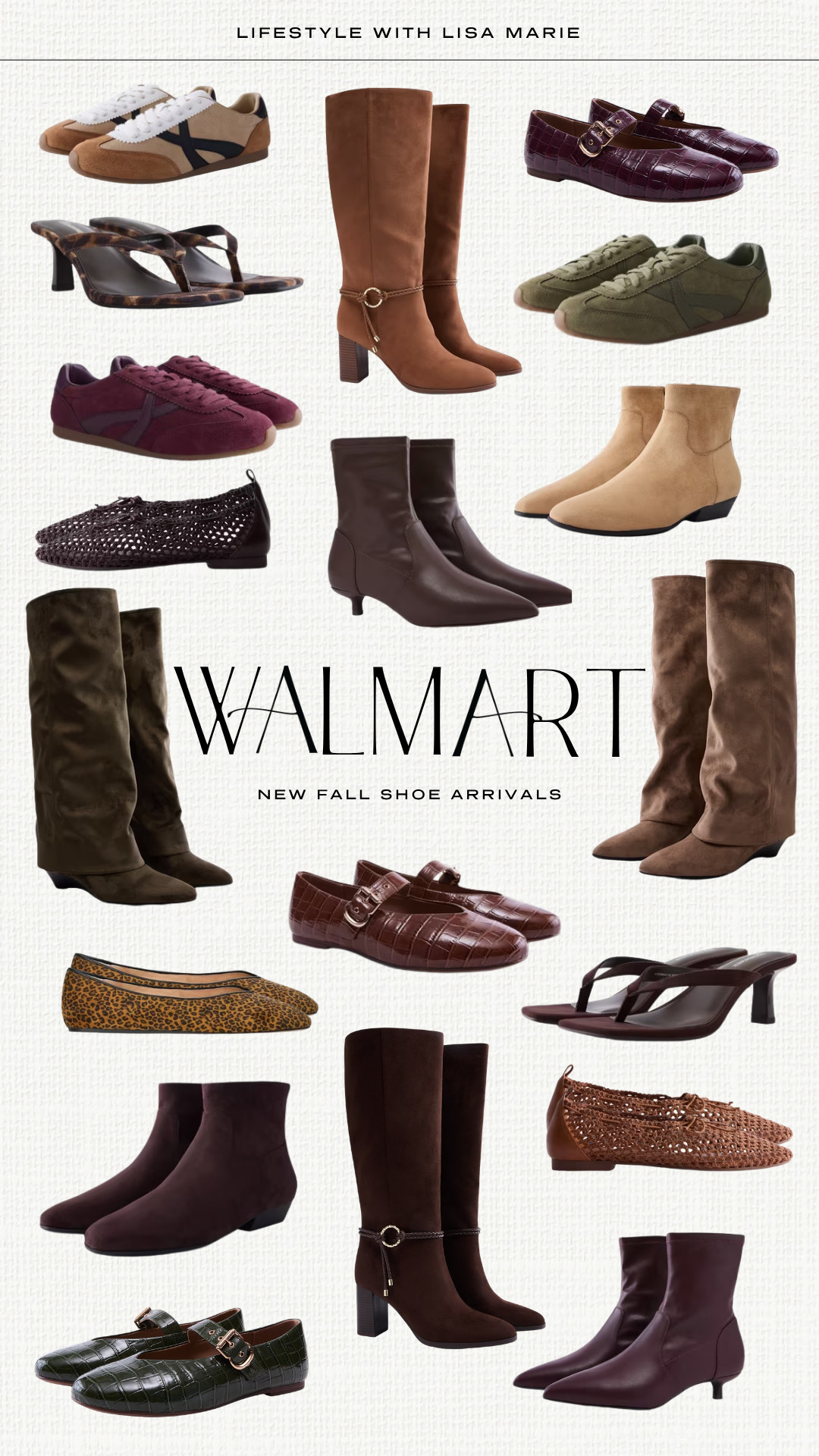 Walmart new fall shoe arrivals! Suede sneakers, boots and booties. Knee high boots. Ankle booties. Ballet flats and mules. Kitten heels for fall. Animal print shoes. Elevated casual and business casual shoes. Block heel and wedge heel shoes. Travel shoes and sneakers. 

 #LTKmomlife #LTKSeasonal #LTKPetite