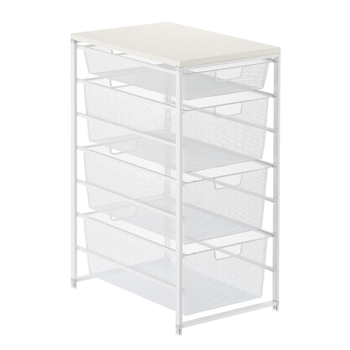 Elfa White Mesh Closet Drawers | The Container Store