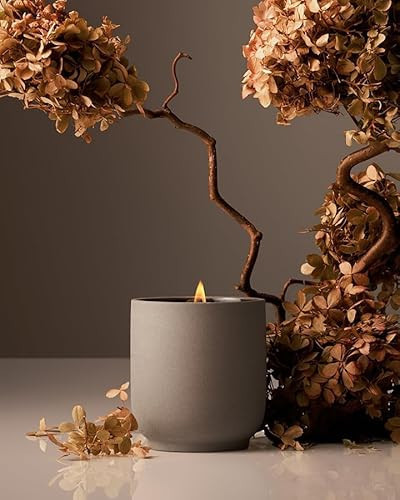 Homecourt Luxury Scented Candle, Cece Scent, 60-Hour Burn Time, Soy Wax Blend, Organic Cotton Wick, Kiln-Fired Reusable Ceramic Vessel, 8 Oz | Amazon (US)
