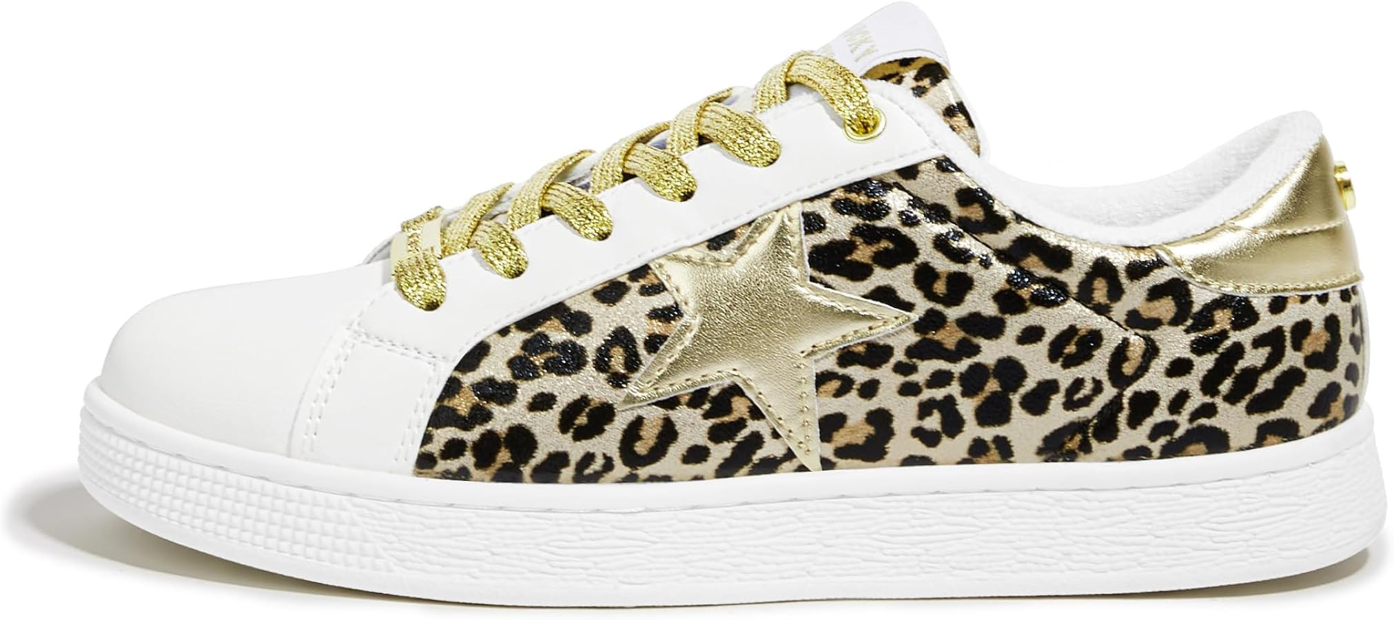 LUCKY STEP Fashion Star Glitter Sneakers | Sparkly Bling Shiny Bedazzled Wedding Bridal Shoes for... | Amazon (US)