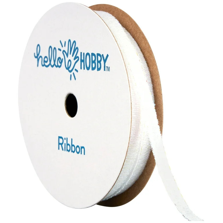 Hello Hobby WHITE OPAL Galena 1/4 inch x 5 yard ribbon | Walmart (US)