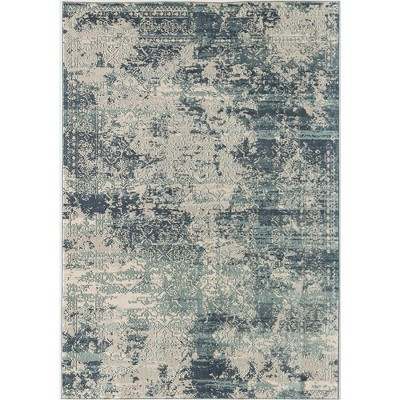 Rugs America Duchess JS10A Twilight Transitional Vintage light blue Area Rug for Dining Room Rug Neutral Rug Living Room Rug, 8'x10' | Target