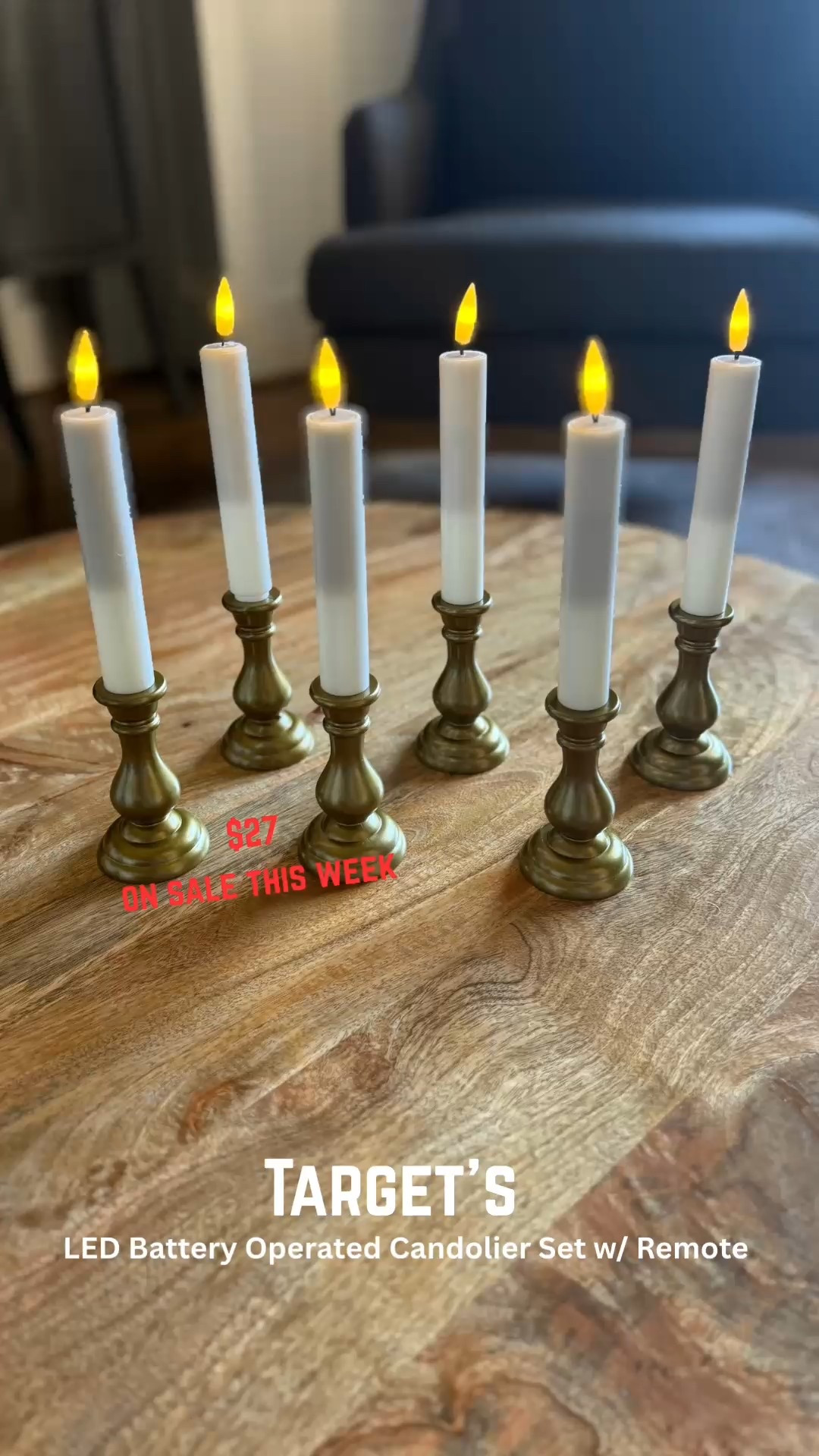 Loving this Candolier LED set from Target! Battery operated with a remote. These would be great to add to your table’s centerpiece, mantle or clip on to your Christmas Tree Branch…two functions in one!
Great Quality for the price - regularly $45, on sale this week for $27!

#LTKHoliday #LTKFindsUnder50 #LTKHome