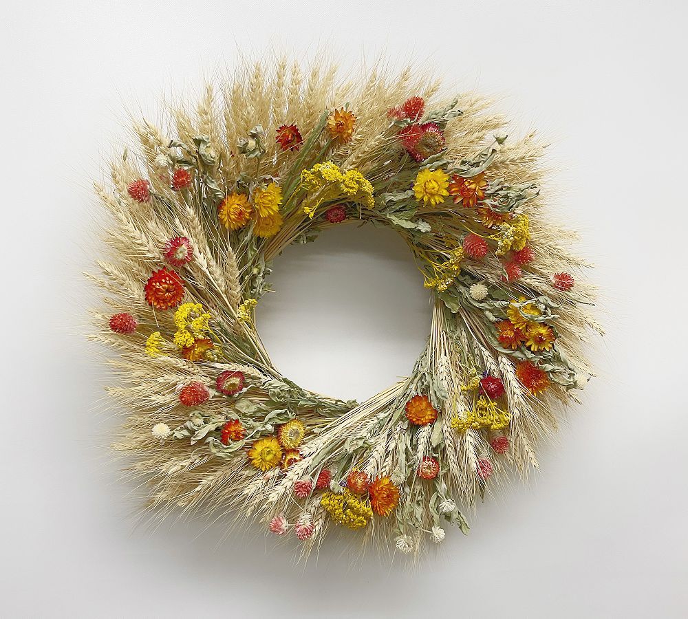 Dried Autumnal Sunset Wreath | Pottery Barn (US)