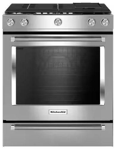 KitchenAid 7.1 Cu. Ft. Self-Cleaning Slide-In Dual Fuel Convection Range Stainless Steel KSDB900E... | Best Buy U.S.