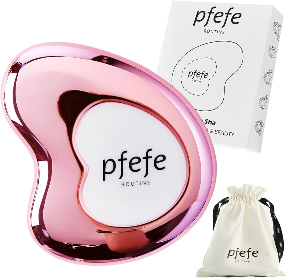 Pfefe Stainless Steel Cryo Gua Sha - Gua Sha Facial Beauty Tools - Metal Skin Care Gua Sha for Bo... | Amazon (US)