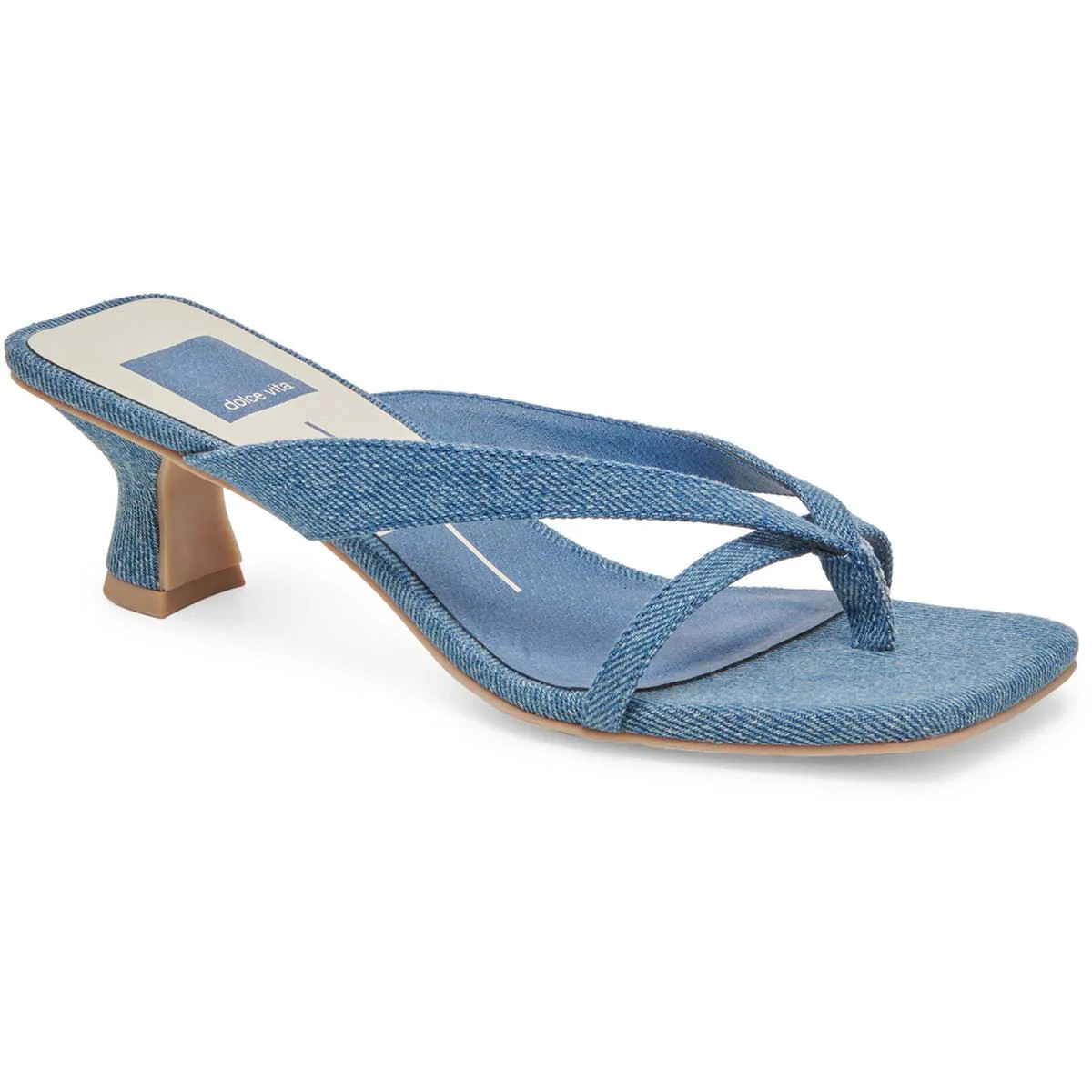 Brevel Womens Strappy Denim Heels | Shop Simon