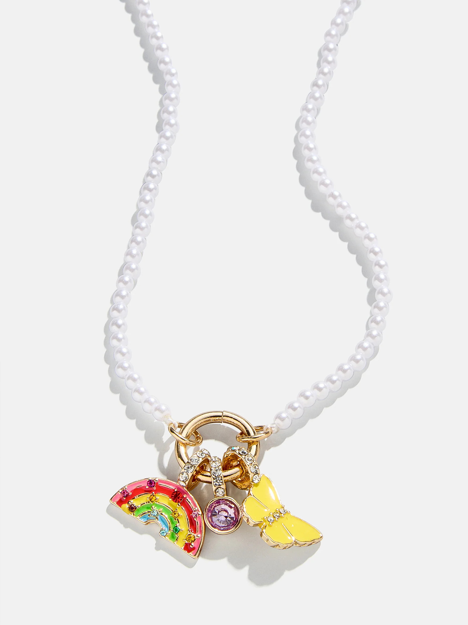 Sunshine & Rainbows Kids' Charm Necklace - Over The Rainbow | BaubleBar (US)