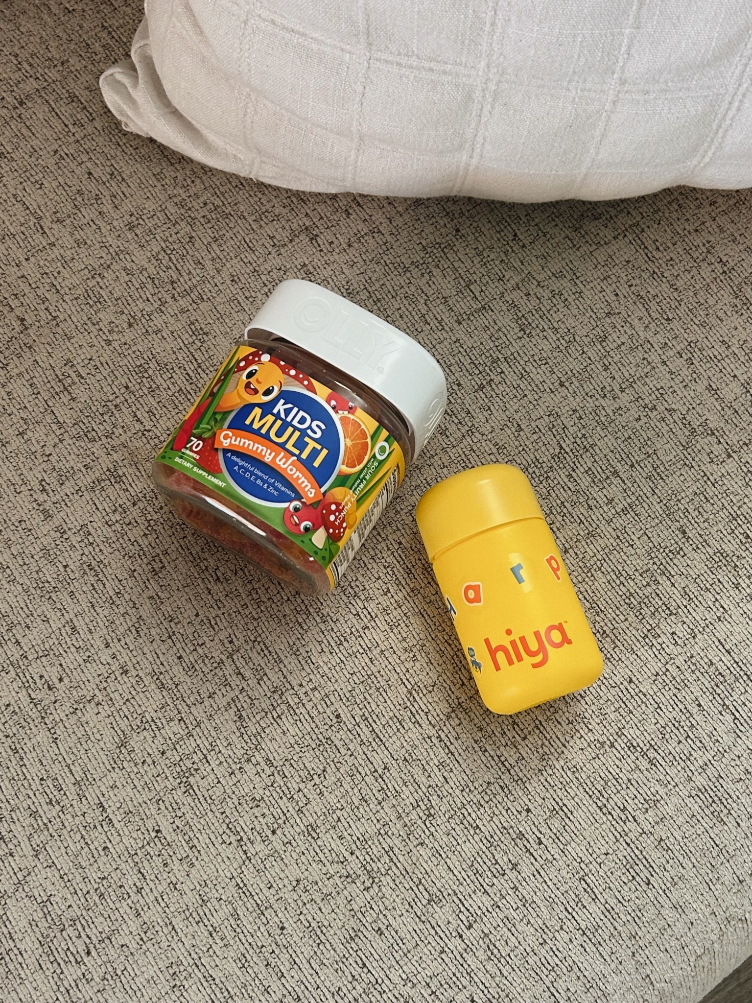 The vitamins we give our 2.5 year old! We alternate between the two depending on how she’s feeling that morning lol 😆 💊