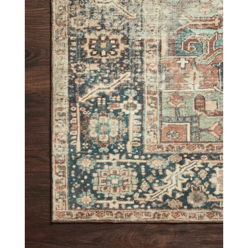 Loloi Margot Terracotta / Lagoon Area Rug feat. Cloudpile | Wayfair North America