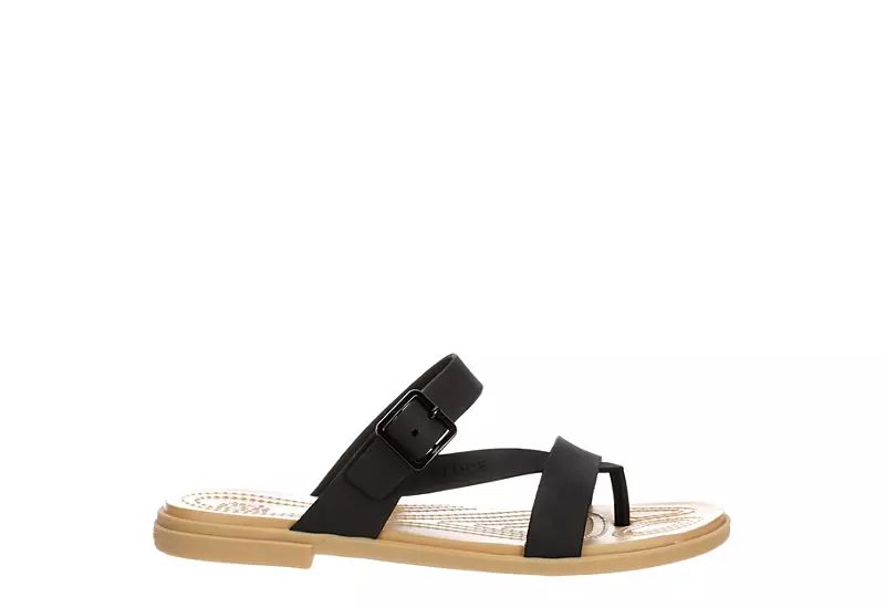 Crocs Womens Tulum Flip Flop Sandal - Black | Rack Room Shoes