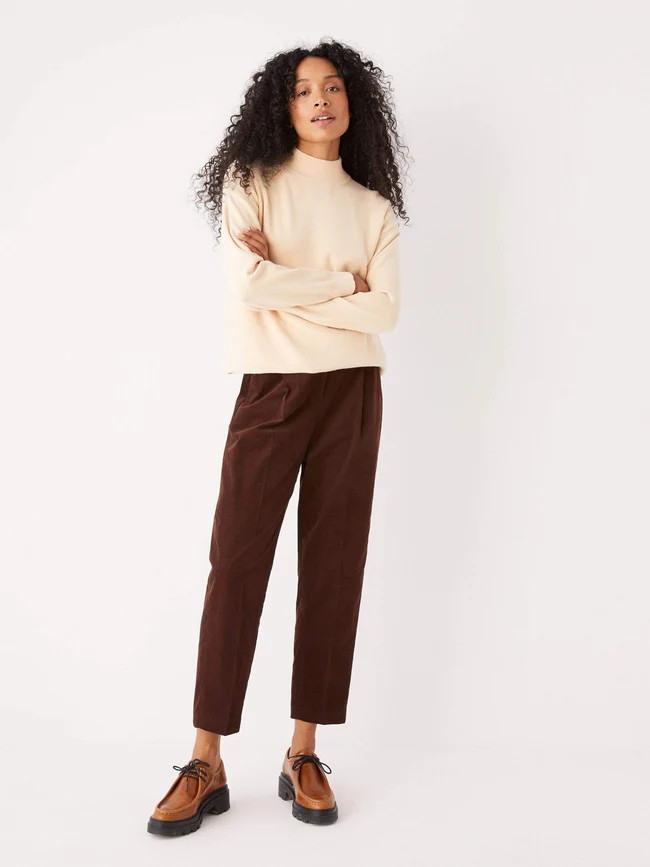 The Amelia Corduroy Pant in White Pepper | Frank + Oak