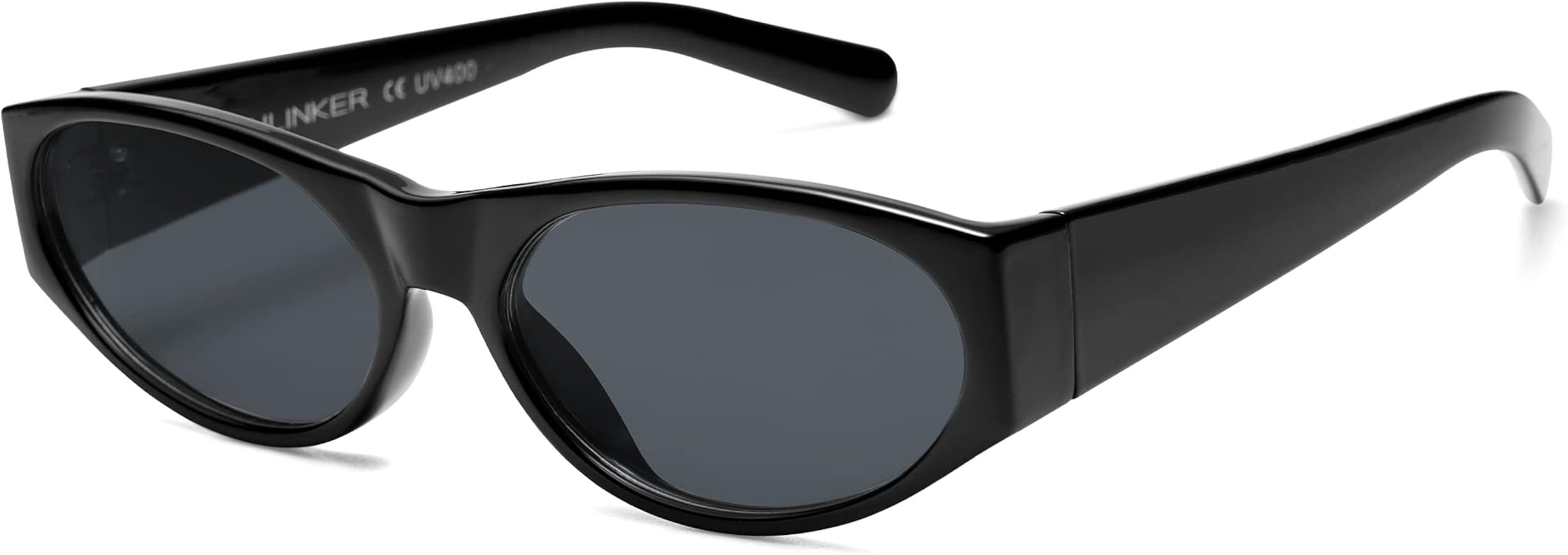 VANLINKER Polarized Retro Small Oval Skinny Sunglasses Womens Mens Narrow Thin Cool Shades Dark 9... | Amazon (US)