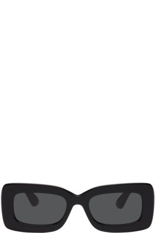 Black Rectangular Sunglasses | SSENSE