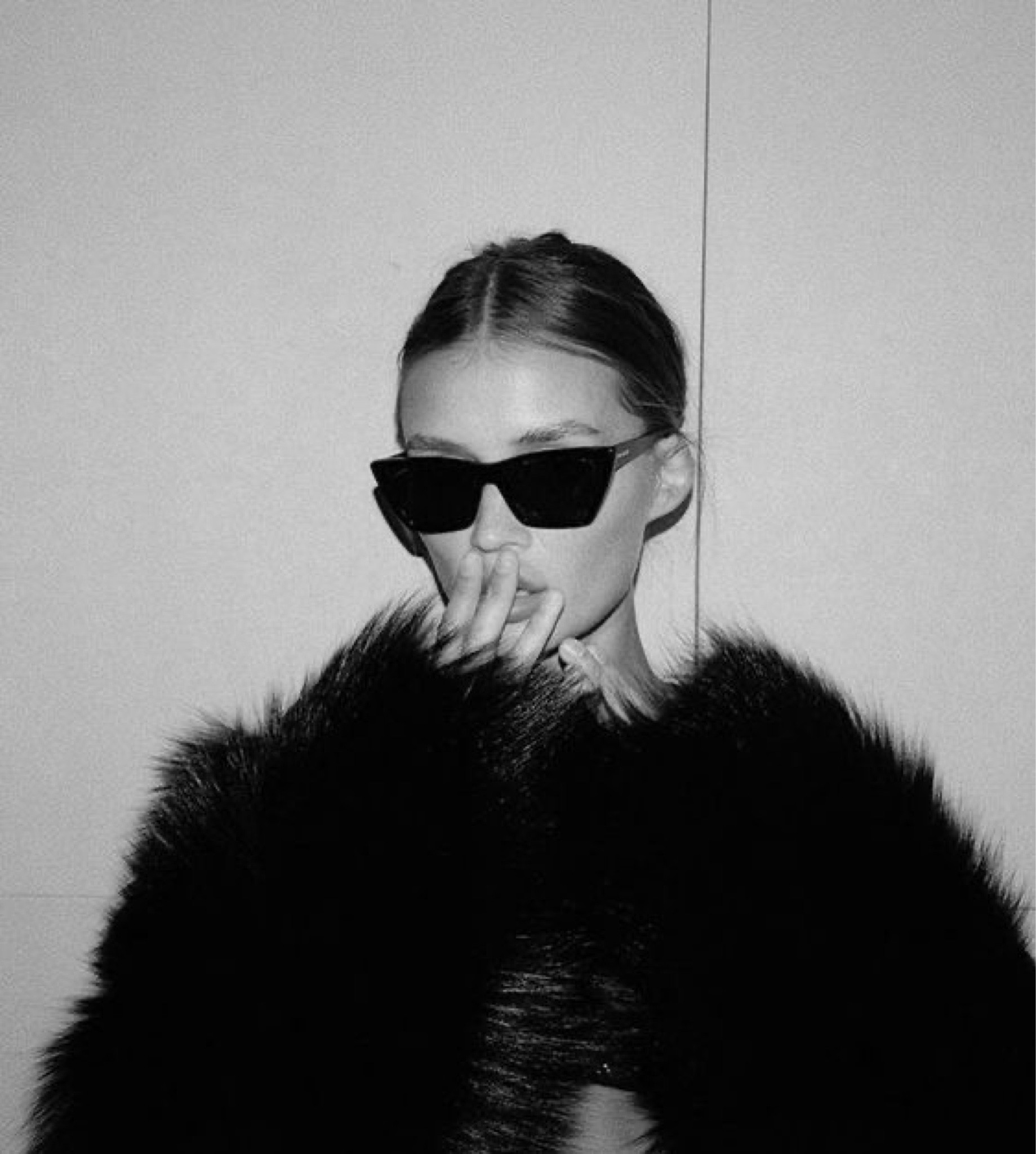 Black cropped fur coat 

#LTKSeasonal