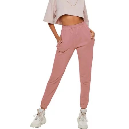 Women's French Terry Lightweight Sweatpants with Pockets | Walmart (US)