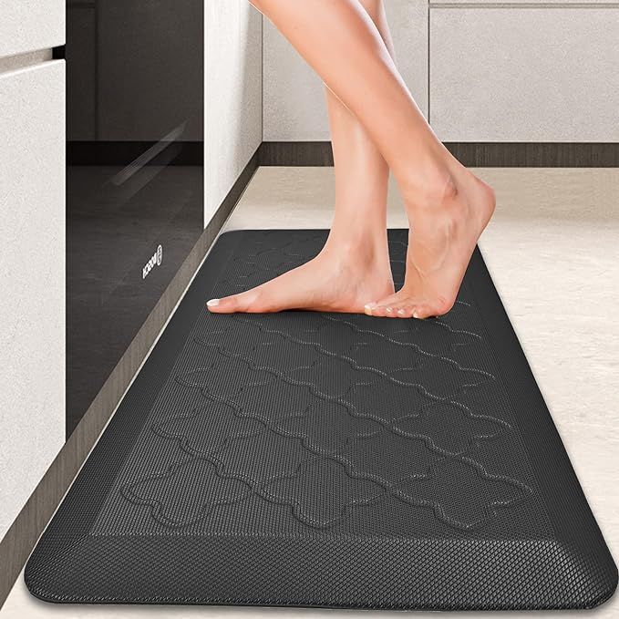 Absolutely Non Slip Anti Fatigue Floor Mat，7/8 Inch Thick Cushioned Kitchen Mat,Ergonomic Comfo... | Amazon (US)